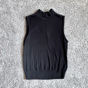 Black cashmere dress shirt